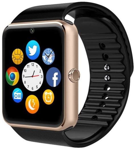 gt08 bluetooth smart watch with sim card slot and camera-gold|TechComm GT08 Bluetooth and GSM Unlocked Smartwatch with .